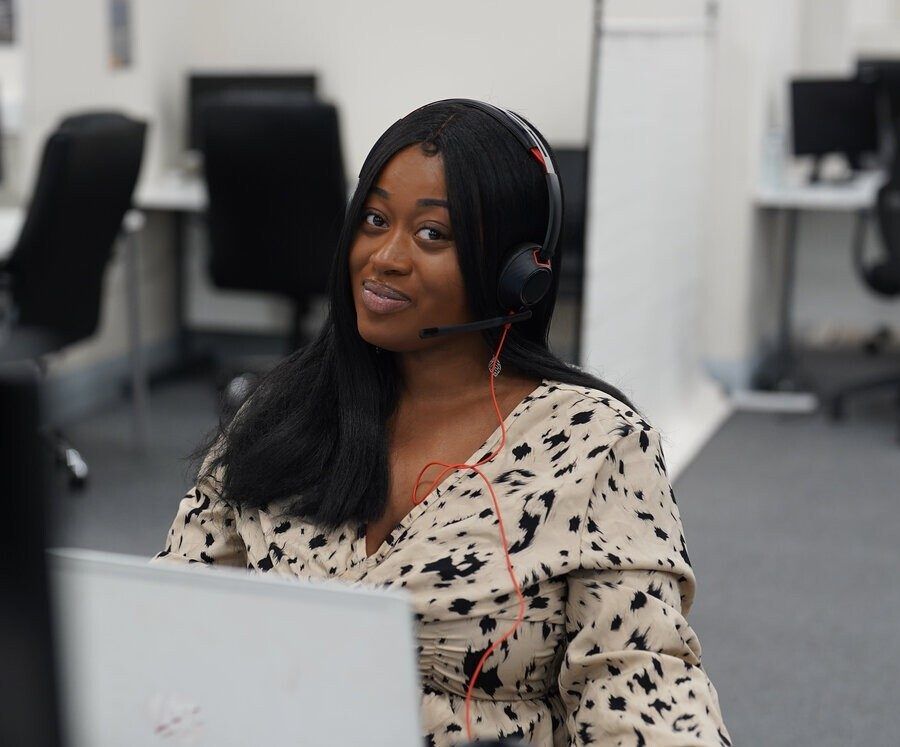 SPR adviser with a headset